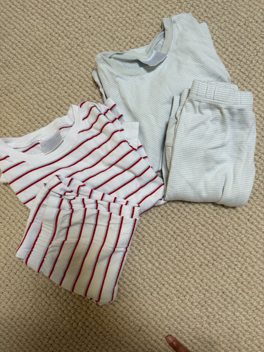LOT of 2 Kids Lake Striped Pajamas, SZ 8